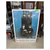 2 PC BEATLES POSTERS LONDON PALLADIUM & ABBEY ROAD