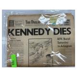 VTG RFK KENNEDY DIES NEWSAPER DALLAS MORNING NEWS
