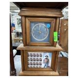 JOHN WAYNE STAMPS IN WALL MANTEL CLOCK