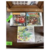3 piece NINTENDO DS VIDEO GAMES