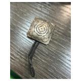 STERLING SILVER CONCHO HAIR TIE