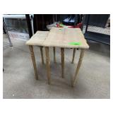2 TIER SMALL NESTING TABLES NOTE