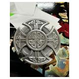 FINE PEWTER BELT BUCKLE GAELIC / CELTIC