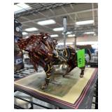 2PC DECORATIVE LIONS / METAL ETC