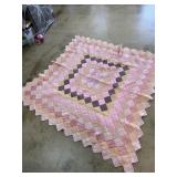 LARGE HAND MADE QUILT BLANKET