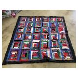 LARGE HAND MADE QUILT BLANKET