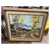 OIL ON CANVAS PAINTING LUELLA MORGANTHALER LISTED
