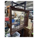 LARGE FRAMED SHELF MIRROR