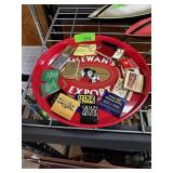 VINTAGE MACEWANS EXPORT ROUND METAL TRAY W MATCHES