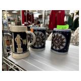 3PC VINTAGE BEER STEINS