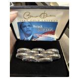 QTY 10 24K GOLD PLATED COLORIZED DOLLARS