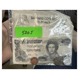 VINTAGE BAHAMIAN CURRENCY / COINS SET
