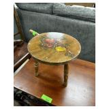 VINTAGE STENCILED MILKING STOOL