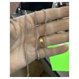 VERY NICE STERLING SILVER CHAIN HAS GOOD WEIGHT