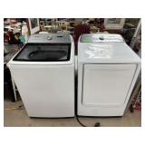 NICE SAMSUNG WASHER & DRYER SET WASHER POWERS