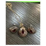 3PC SET NECKLACE & EARRINGS BY ROMAN