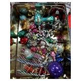 LOT OF VINTAGE BLOWN GLASS CHRISTMAS ORNAMENTS