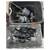 2 BINS MOTORS OR SIMILAR AND OUTDOOR LIGHTING