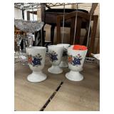5PC VINTAGE MID CENTURY CUPS