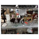 LOT OF GLASS / VINTAGE KITCHEN ETC