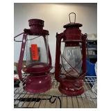 2 PIECE RAILROAD LANTERNS