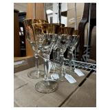 LOT OF AVITRA CRYSTAL W GOLD BANDS