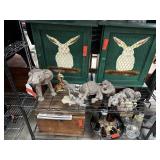 LOT OF HERD ELEPHANTS FIGURINES