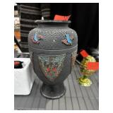 VTG BLACK TOKANABE POTTERY VASE
