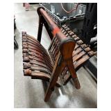 VINTAHE RATTAN MAGAZINE NEWSPAPER RACK