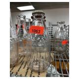 VINTAGE MILK BOTTLE BLUE RIBBON MILK