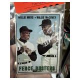 1967 TOPPS BASEBALL CARD WILLIE MAYS & MCCOVEY