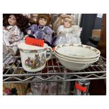 VINTAGE ROYAL DOULTON  BUNNYKINS MUG & BOWLS