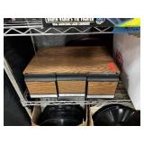 VINTAGE CD STORAGE CASE W CONTENTS