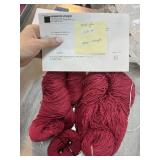 2 LARGE RASPBERRY HEMP SKEINS YARN