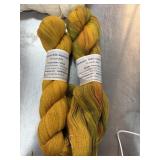2 SKEINS YARN BLUEBONNET HILLS ALPACA SILK BLEND