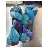 2 SKEINS POSH YARN SUPERWASH BFL & SILK