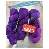 3 SKEINS YARN VICE SUPERWASHED MERINO WOOL