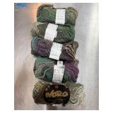 5 SKEINS YARN NORO SILK MOHAIR WOOL