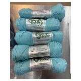 5 SKEINS YARN COTTON MERINO WOOL BLEND