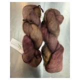 2 SKEINS YARN HAND MAIDEN ANGEL HAIR MOHAIR NYLON