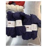4 SKEINS YARN SILKY WOOL BLEND