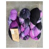 3PC ALEGRIA YARN $24 EACH MERINO & POLYAMIDE BLEND