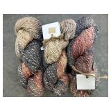 3 SKEINS YARN $18.95 EACH SILK COTTON WOOL