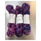 3 SKEINS YARN MERINO WOOL SILK ANGORA