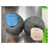 2 SKEINS YARN CUDDLY FLUFF MOHAIR ACRYLIC BLEND