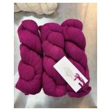 3 SKEINS POSH YARN MERINO SILK YAK