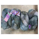 4 SKEINS YARN FLEECE ARTIST MOHAIR WOOL NYLON