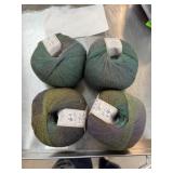 4 SKEINS YARN JOJO LAND HARMONY WOOL