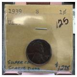 1939-S WHEAT PENNY CENT SCARCE DATE HIGH GRADE