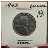 1943 STEEL WHEAT PENNY CENT